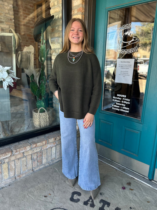 Concho Detail Sweater