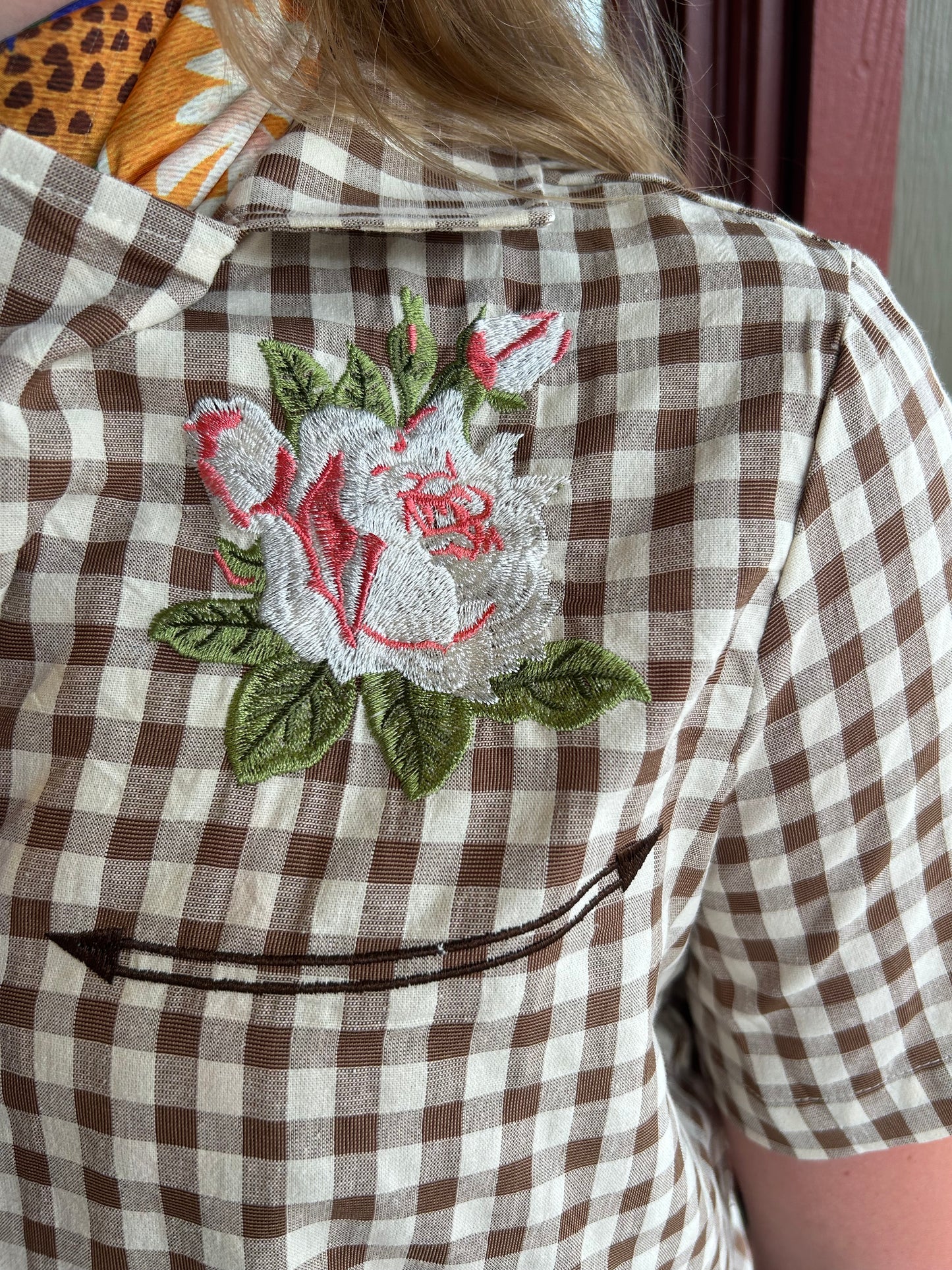 Western Gingham Blouse