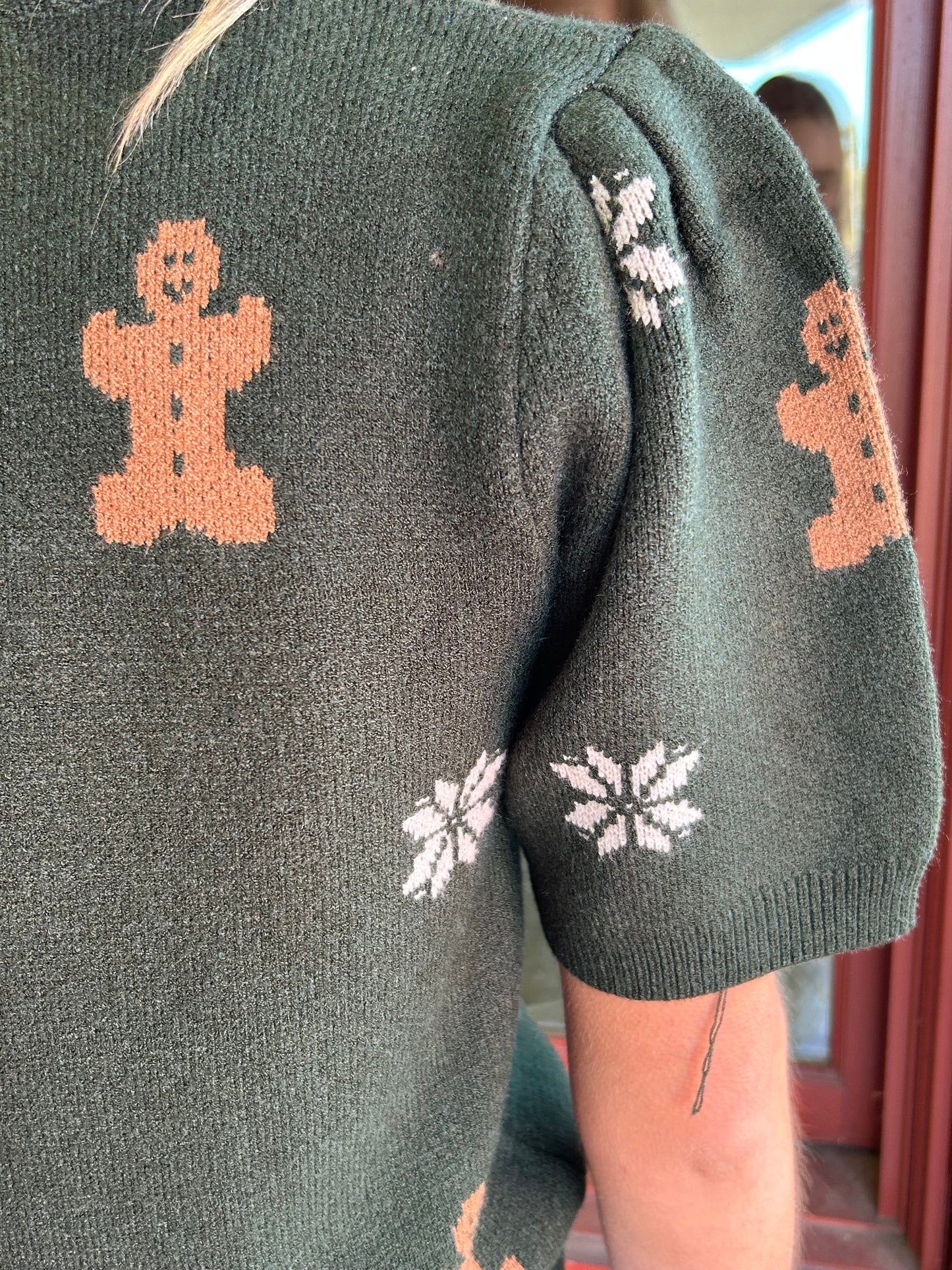 Gingerbread Sweater Top