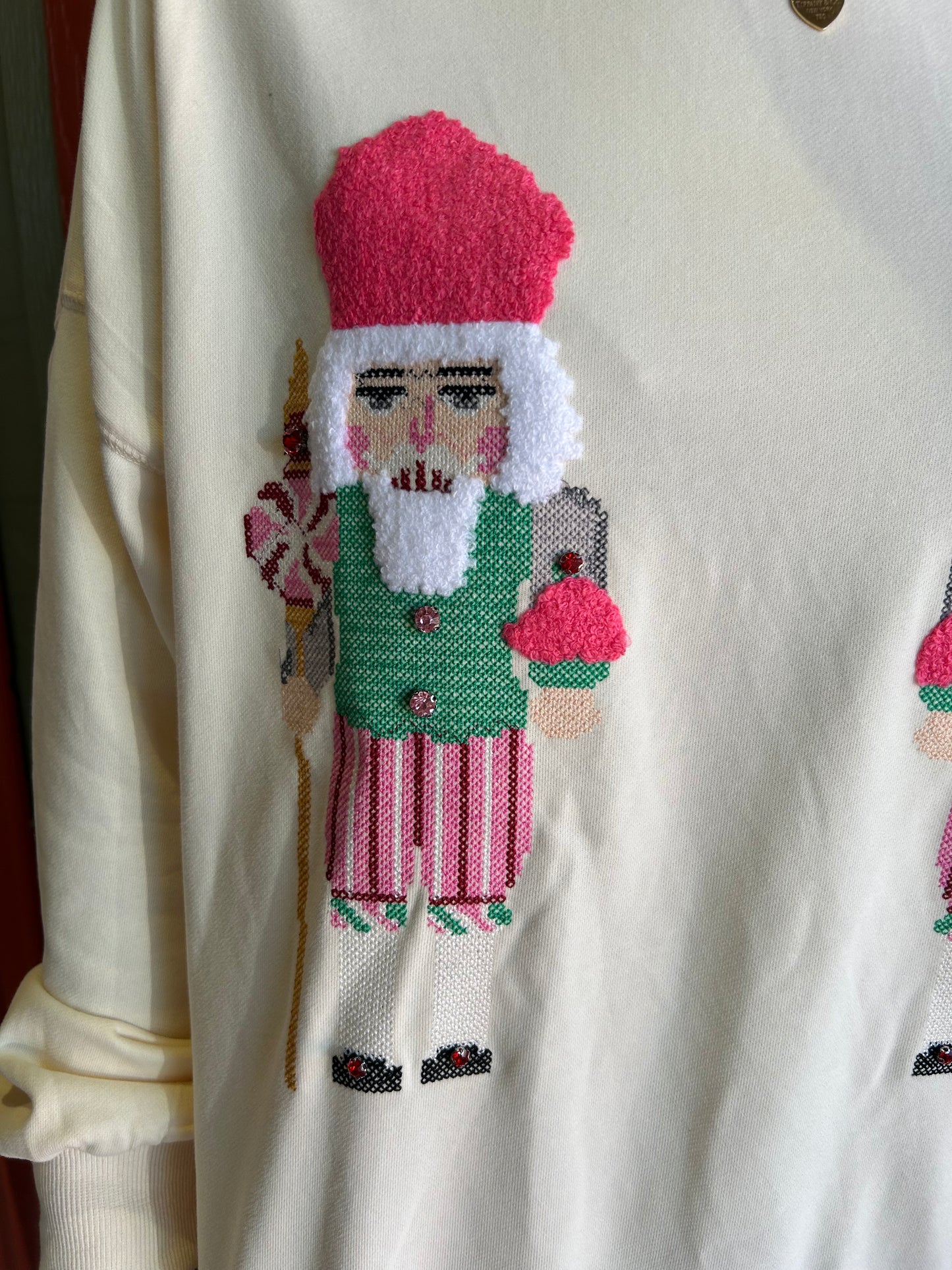 Crossstitch Nutcracker Sweater