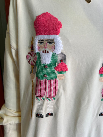Crossstitch Nutcracker Sweater