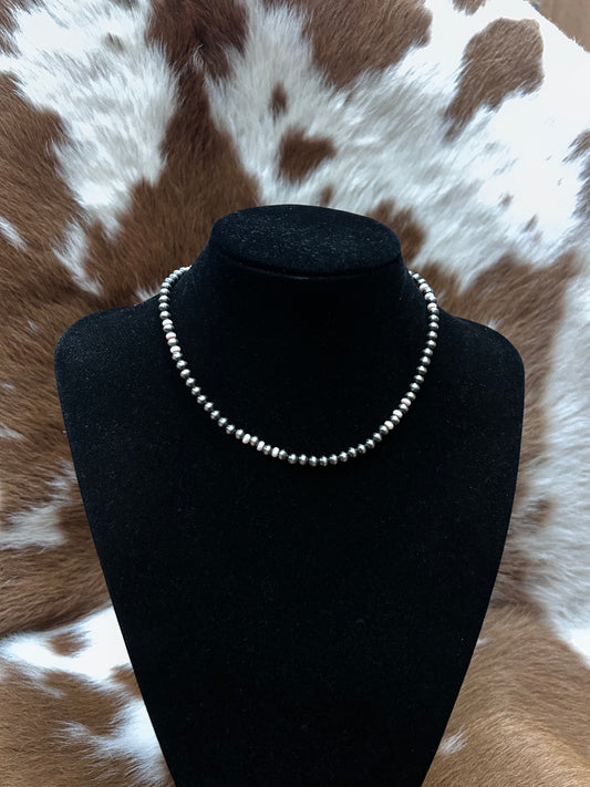 5mm Pink Conch Navajo Necklace