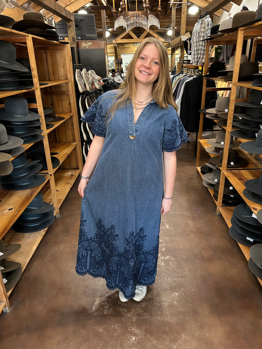 Denim Maxi Dress