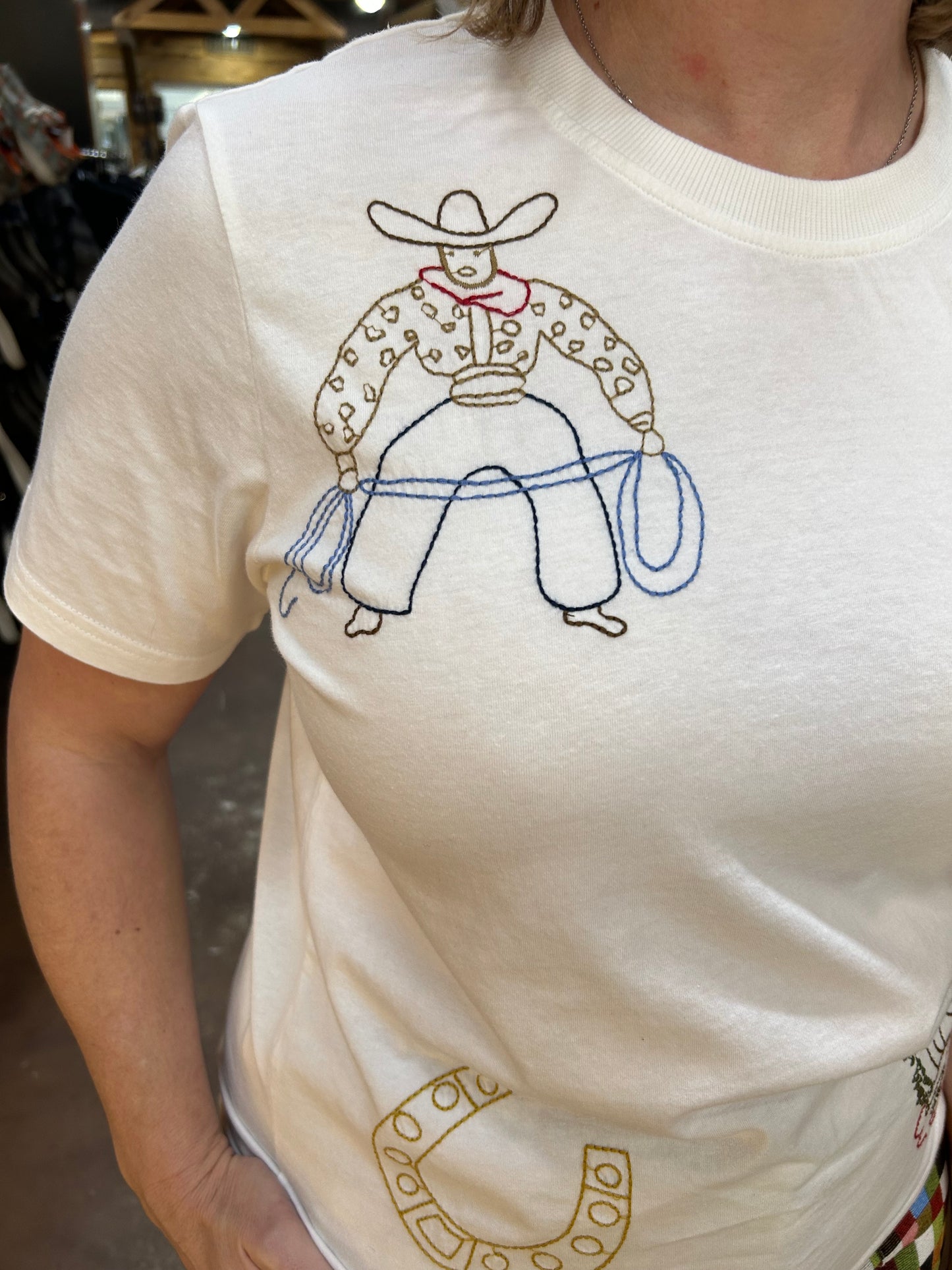 Roping Cowboy Tee