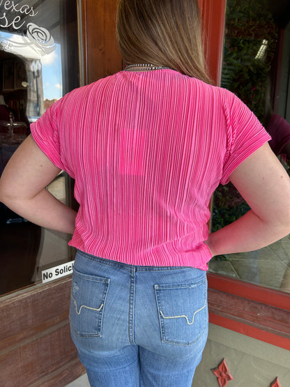 Up A Notch Top - Pink