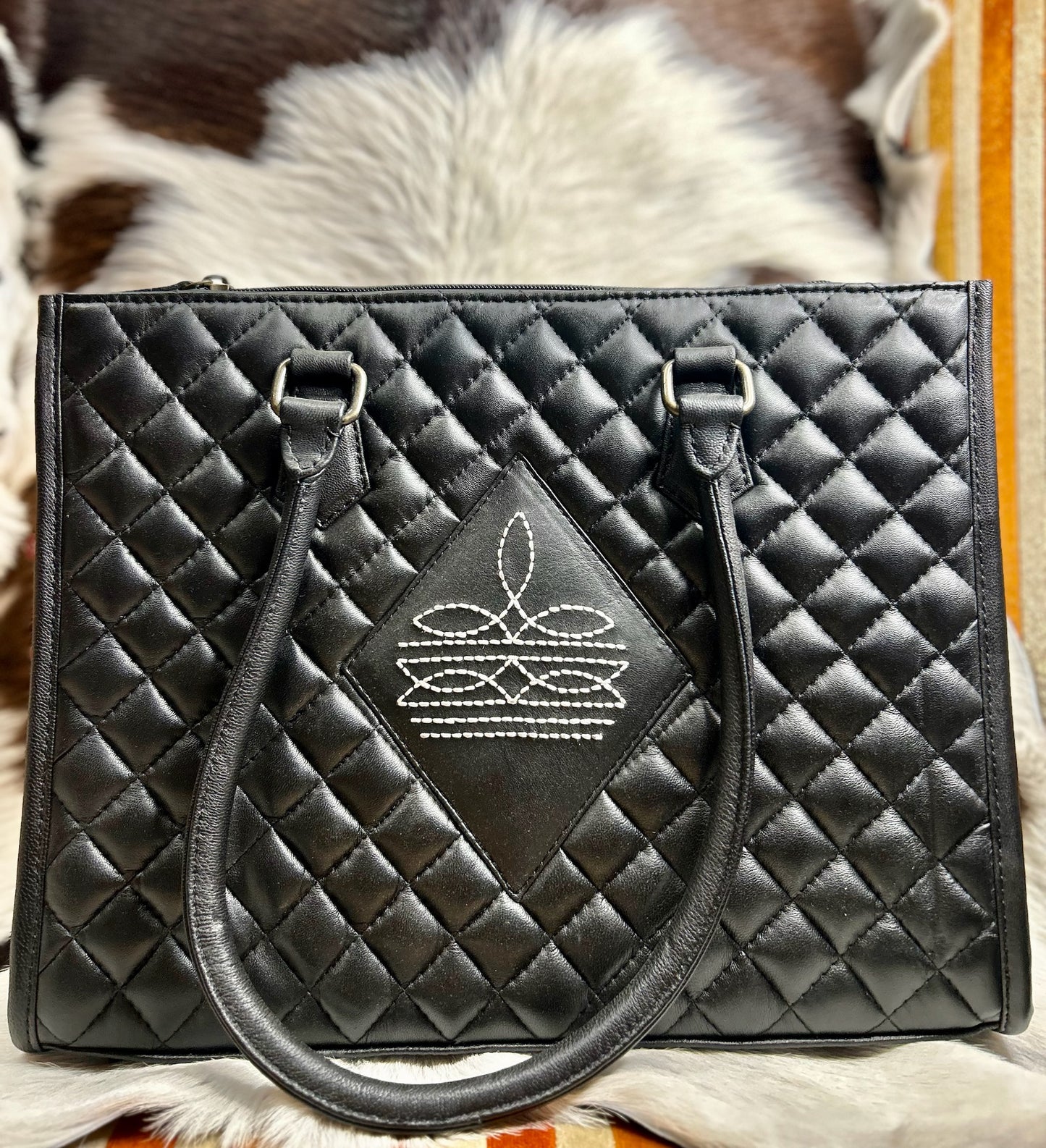Quilted Bootstitch Purse