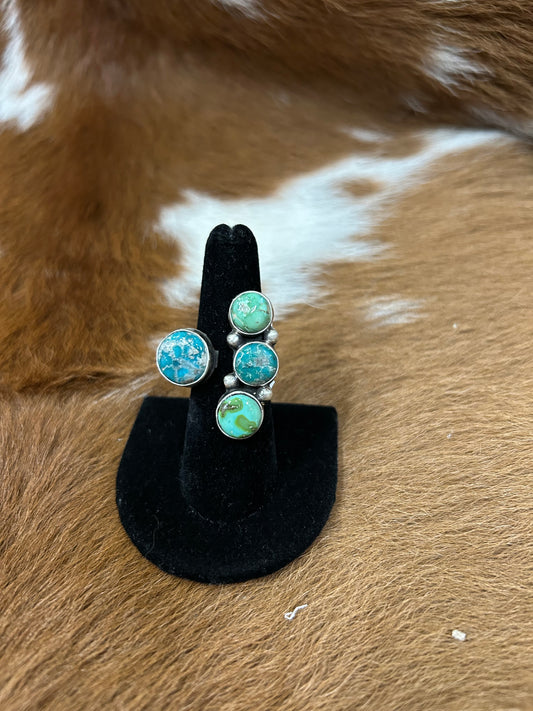 4 Stone Adjustable Ring