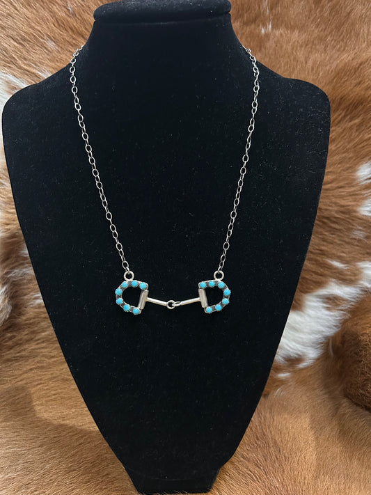 C. Johnson Sanffle W/ Turq Necklace