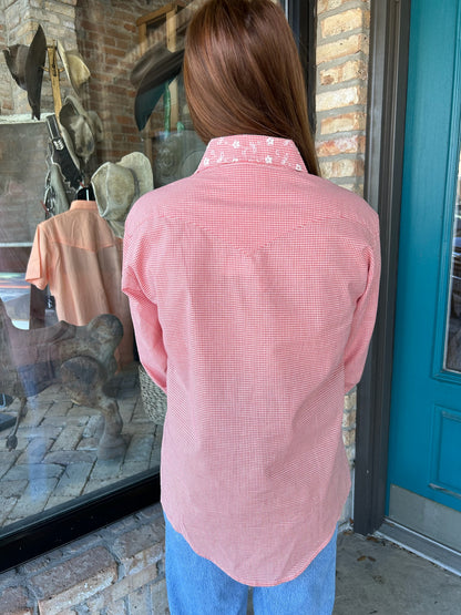 Coni Shirt - Red Eyelet