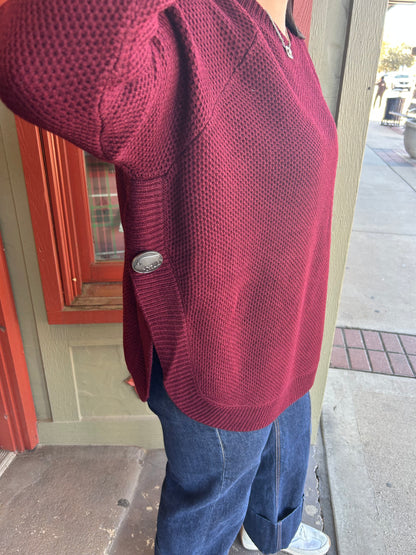 Concho Detail Sweater