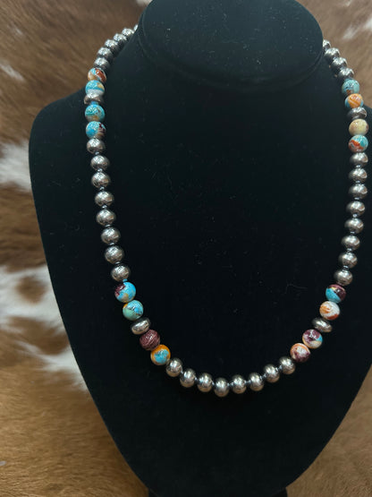 Navajos W/ Spiney Mojave Necklace