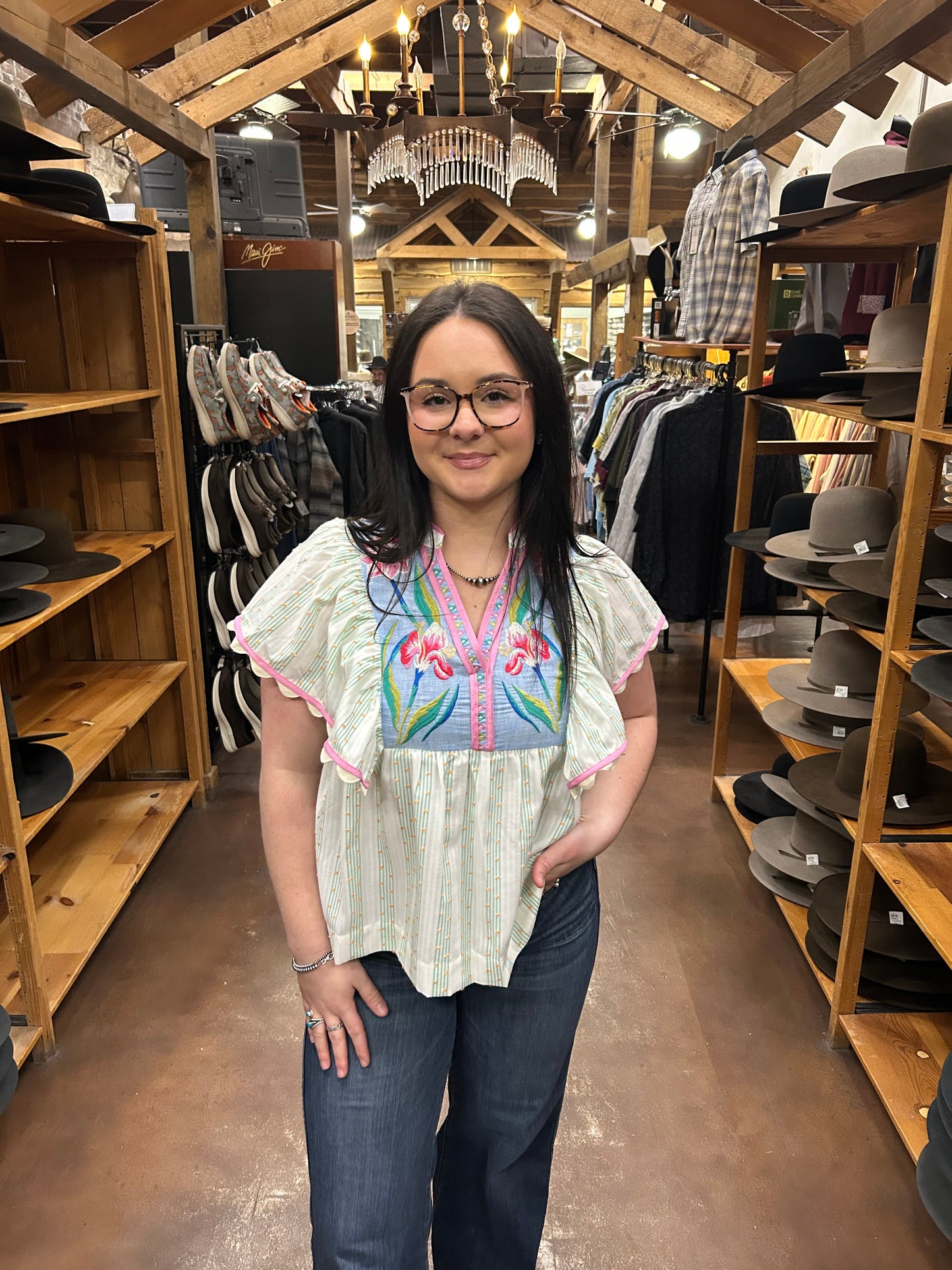 Carol Flutter Sleeve Top