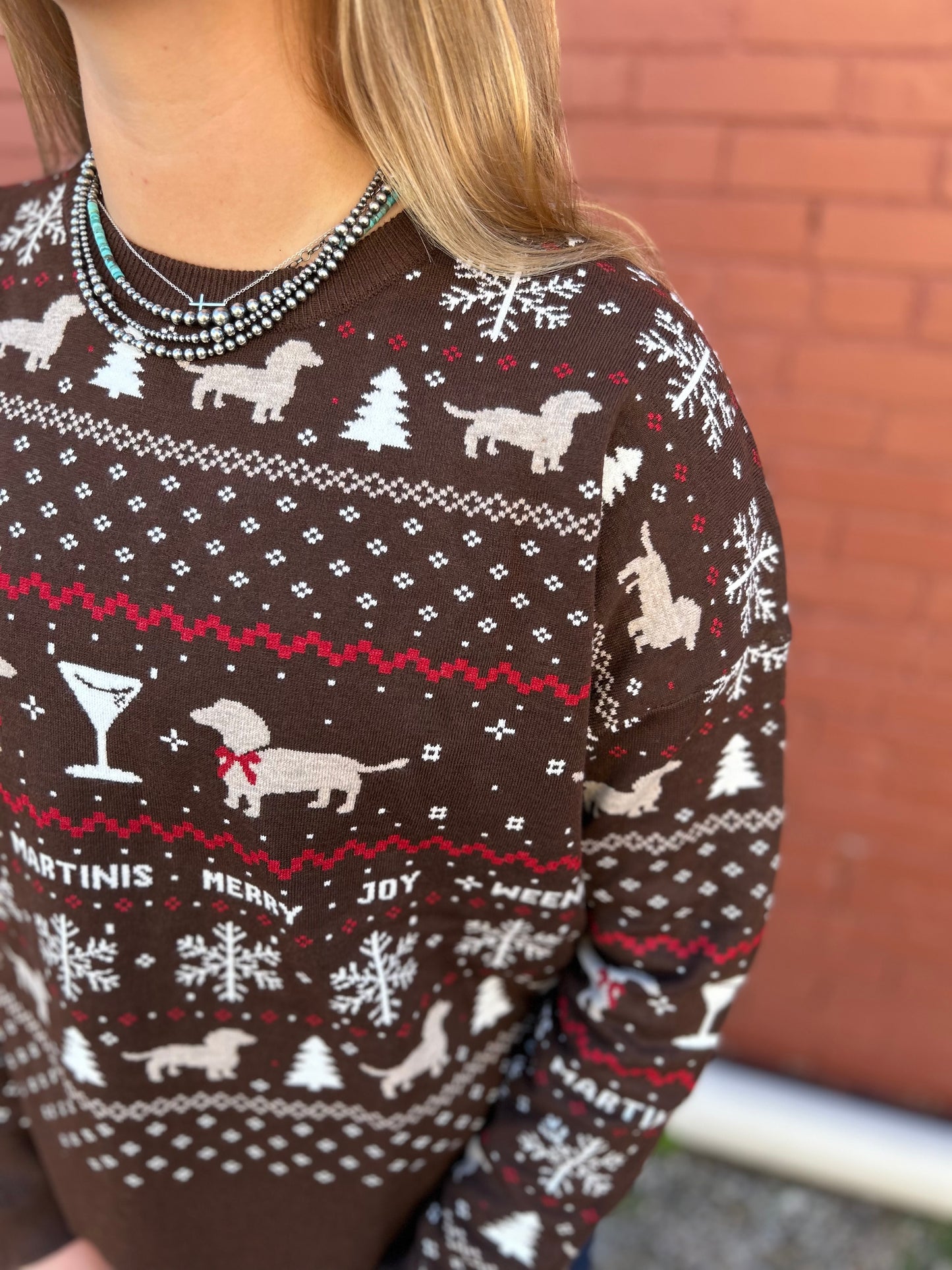 Doxie Wonderland Sweater