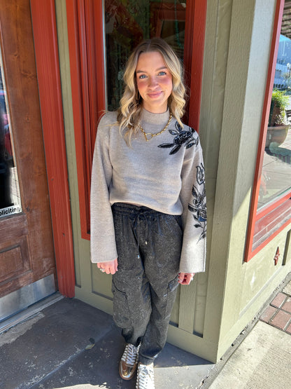 All In Embellished Sweater