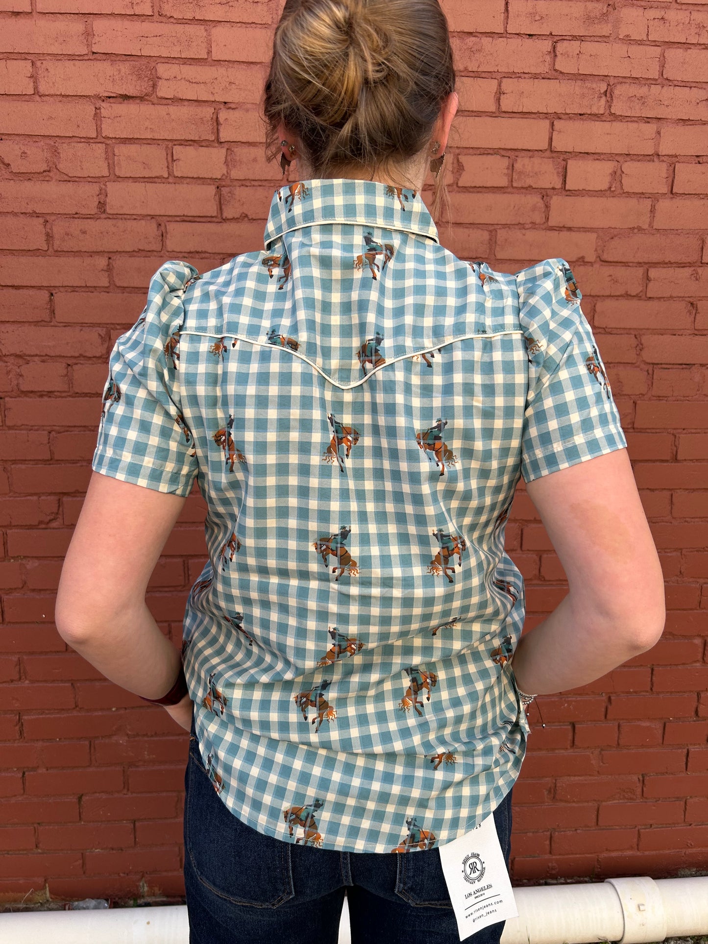 Pecos Shirt - Gingham Horse