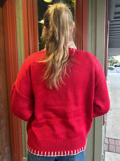 Stitched Up Cowboy Sweater