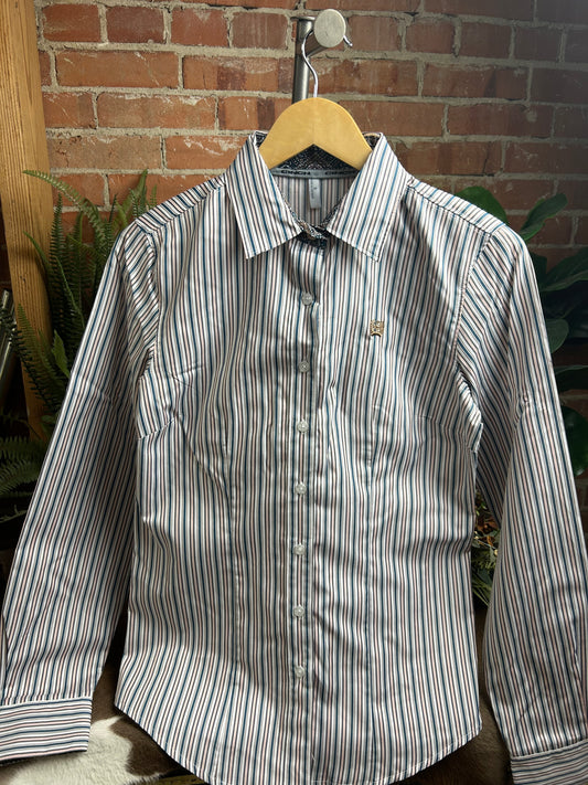 Spring Stripe Button Down
