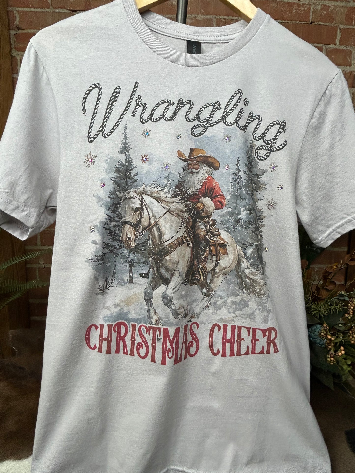 Wranglering Chrismas Cheer Tee