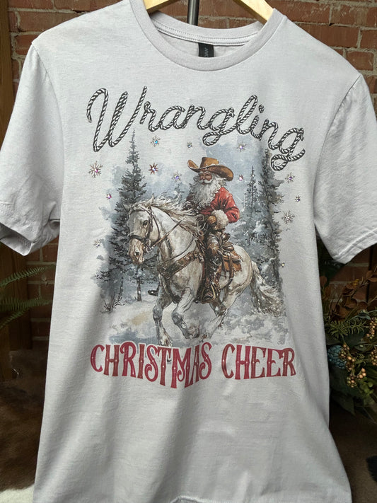 Wranglering Chrismas Cheer Tee