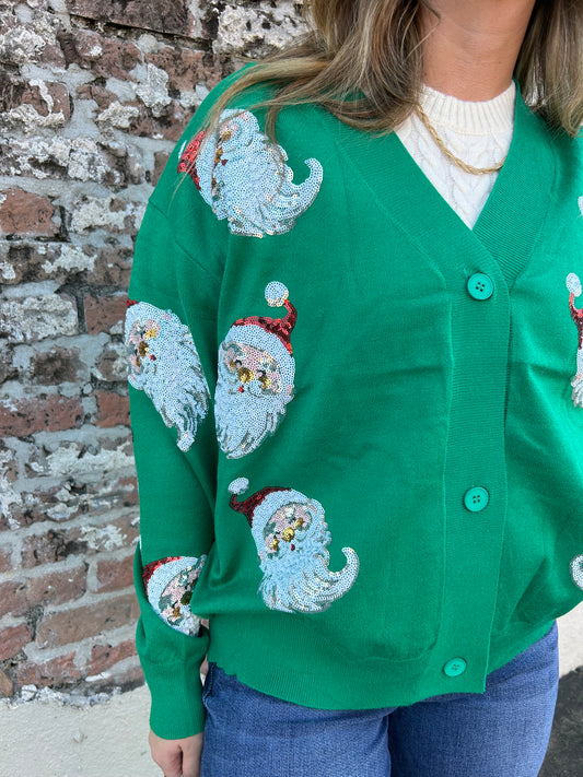 Santa Sequin Cardigan