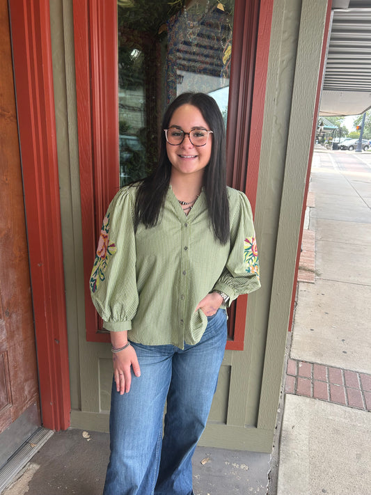 Tanzi Top - Olive