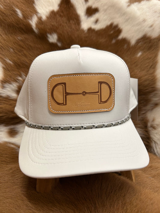 Snaffle Bit Cap - White