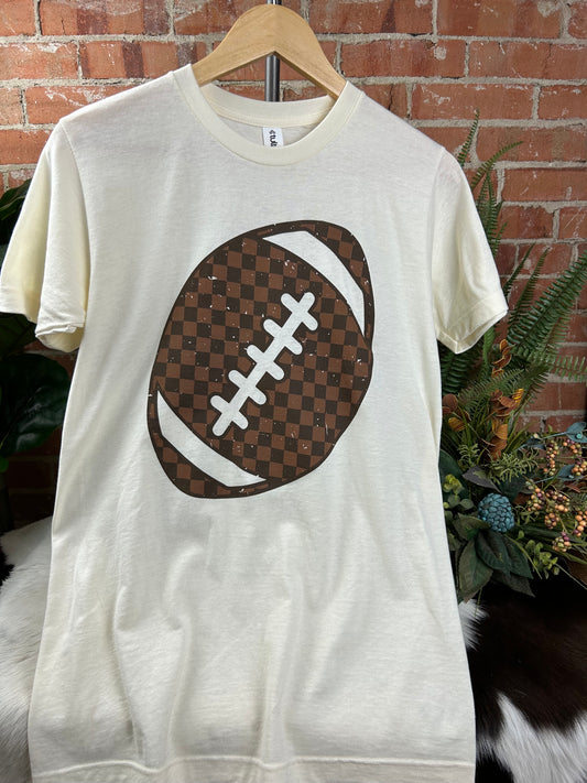 Checkered Football Tee