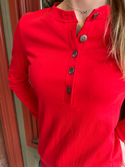 Marti Concho Shirt - Red