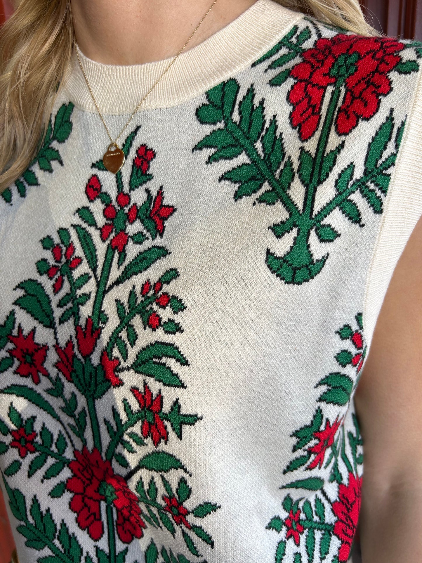 Vintage Knit Sweater - Cream