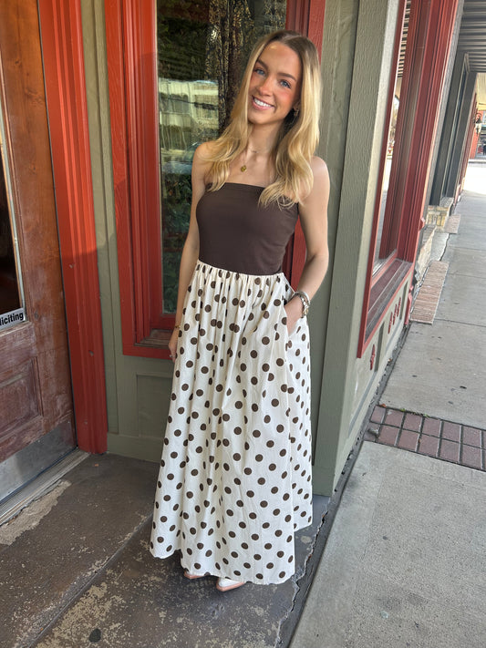 Mator Midi Dress - Brown