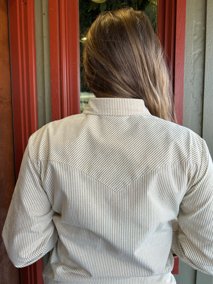 Beck Shirt - Tan Stripe