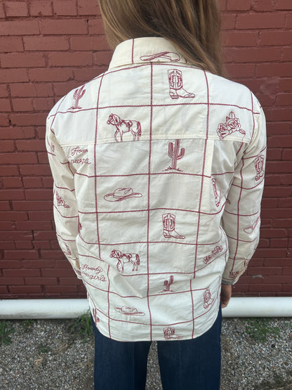 Cowgirl Grid Shirt