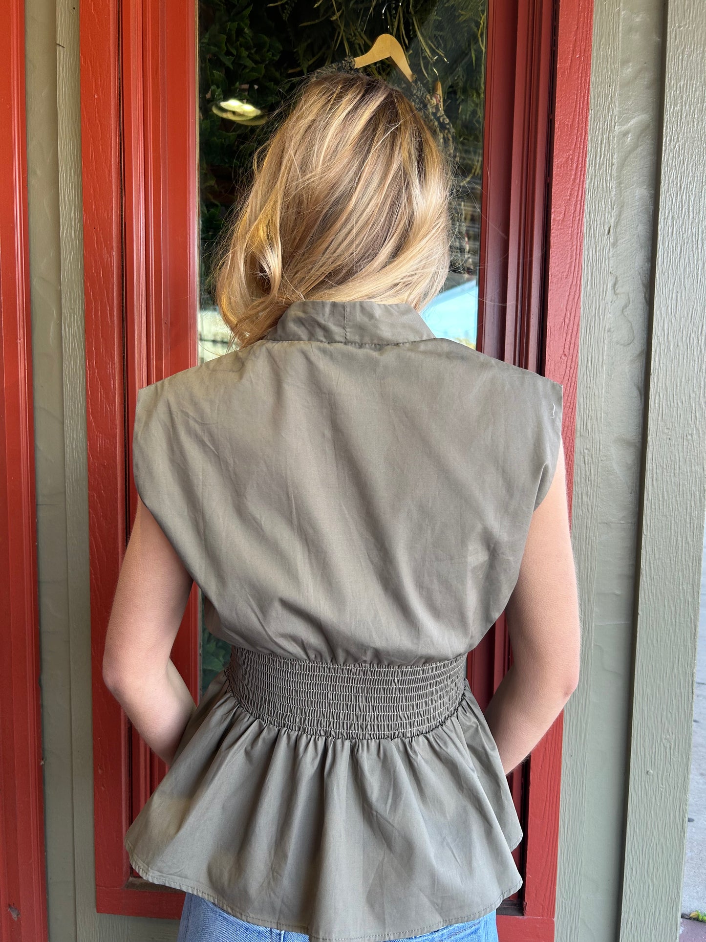 Morris Zip Top - Olive