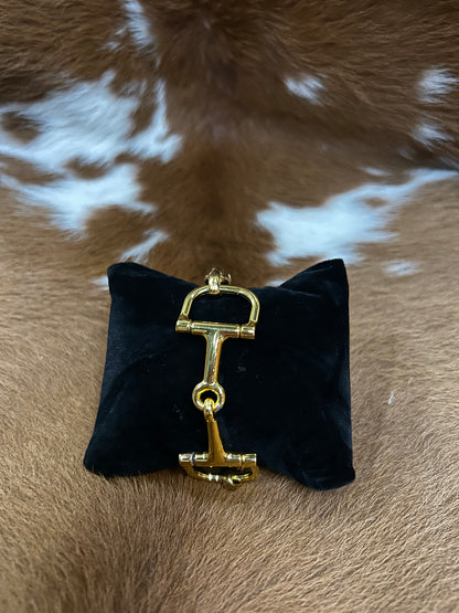 Classic Dbl Snaffle Bit Bracelet