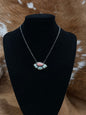 Variscite & Pink Conch Necklac