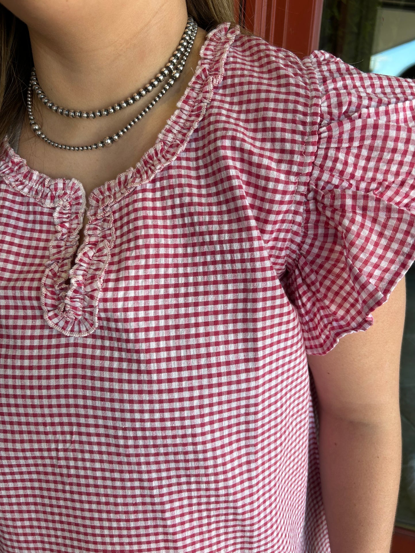 Peyton Gingham Top