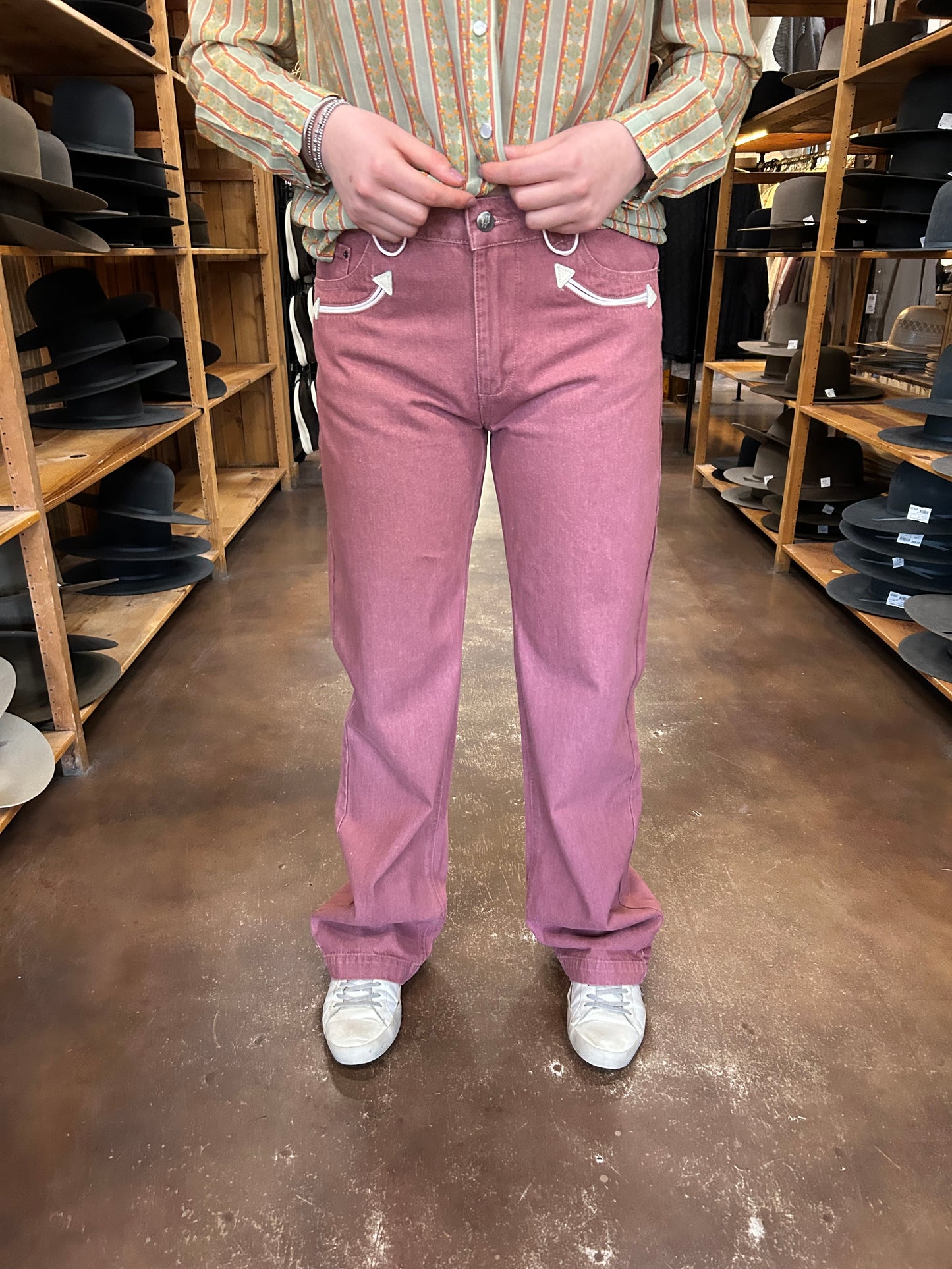 Smiley Pants - Rose