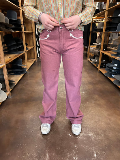 Smiley Pants - Rose