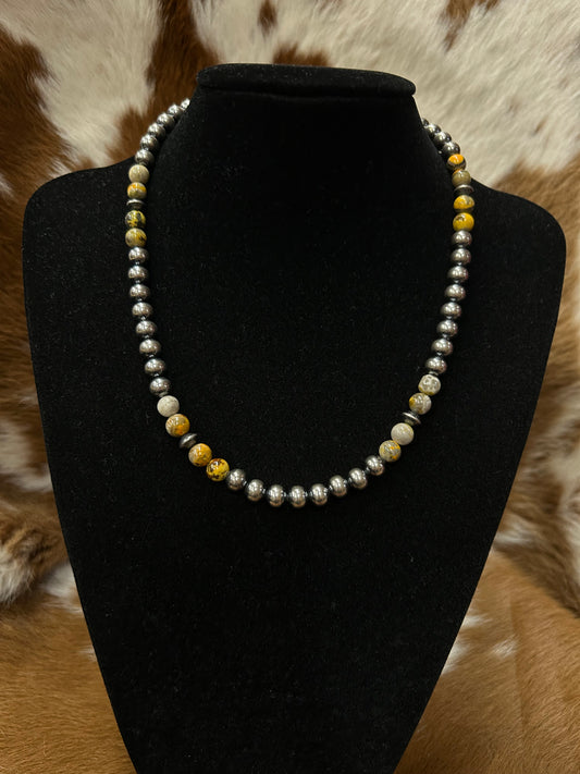 Bumble Bee & Navajo Necklace