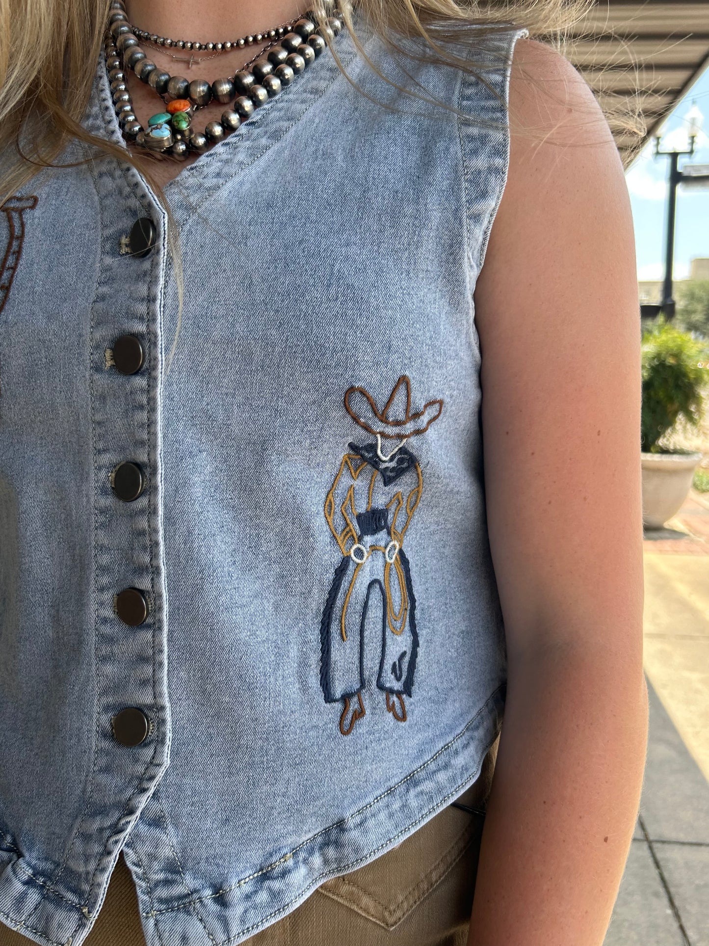 Roping Cowboy Vest
