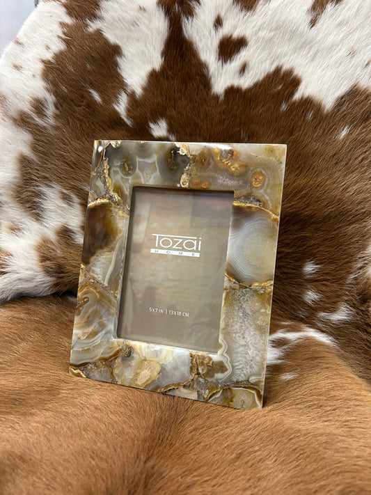 Amber Agate Picture Frame