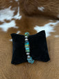 8mm Bavajos W/ Turq Rondell Bracelet