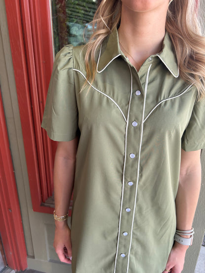 Brazos Shirt - Lt. Olive