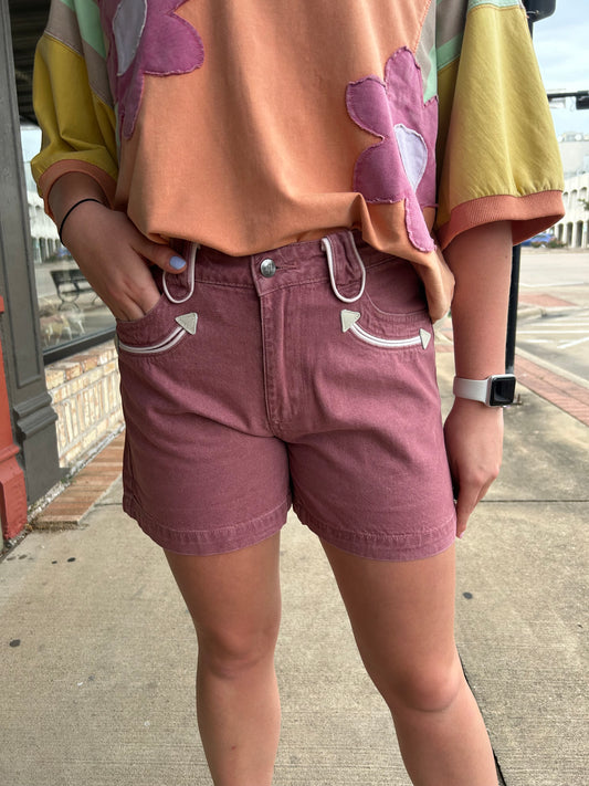 Ride Along Shorts - Rose
