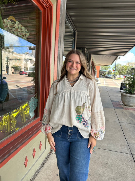 Patricia Flower Top