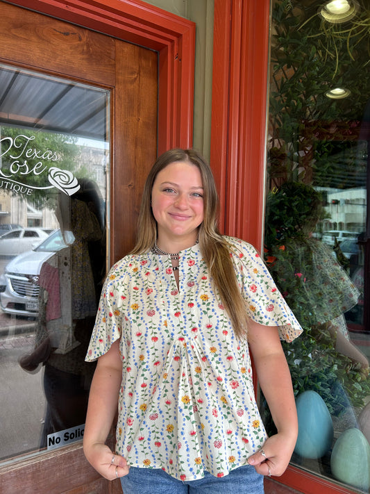 Collette Floral Top