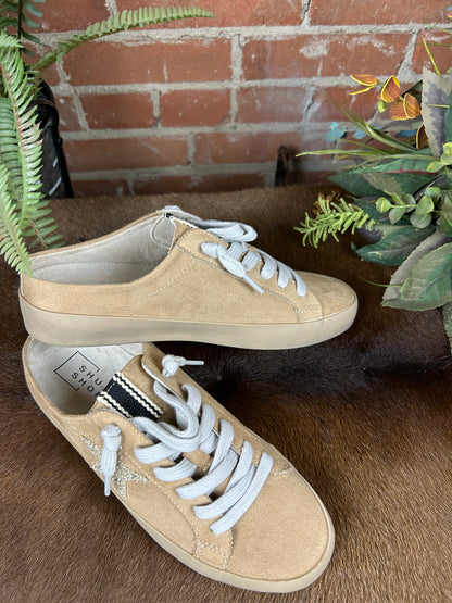 Polka Sneaker - Beige Suede