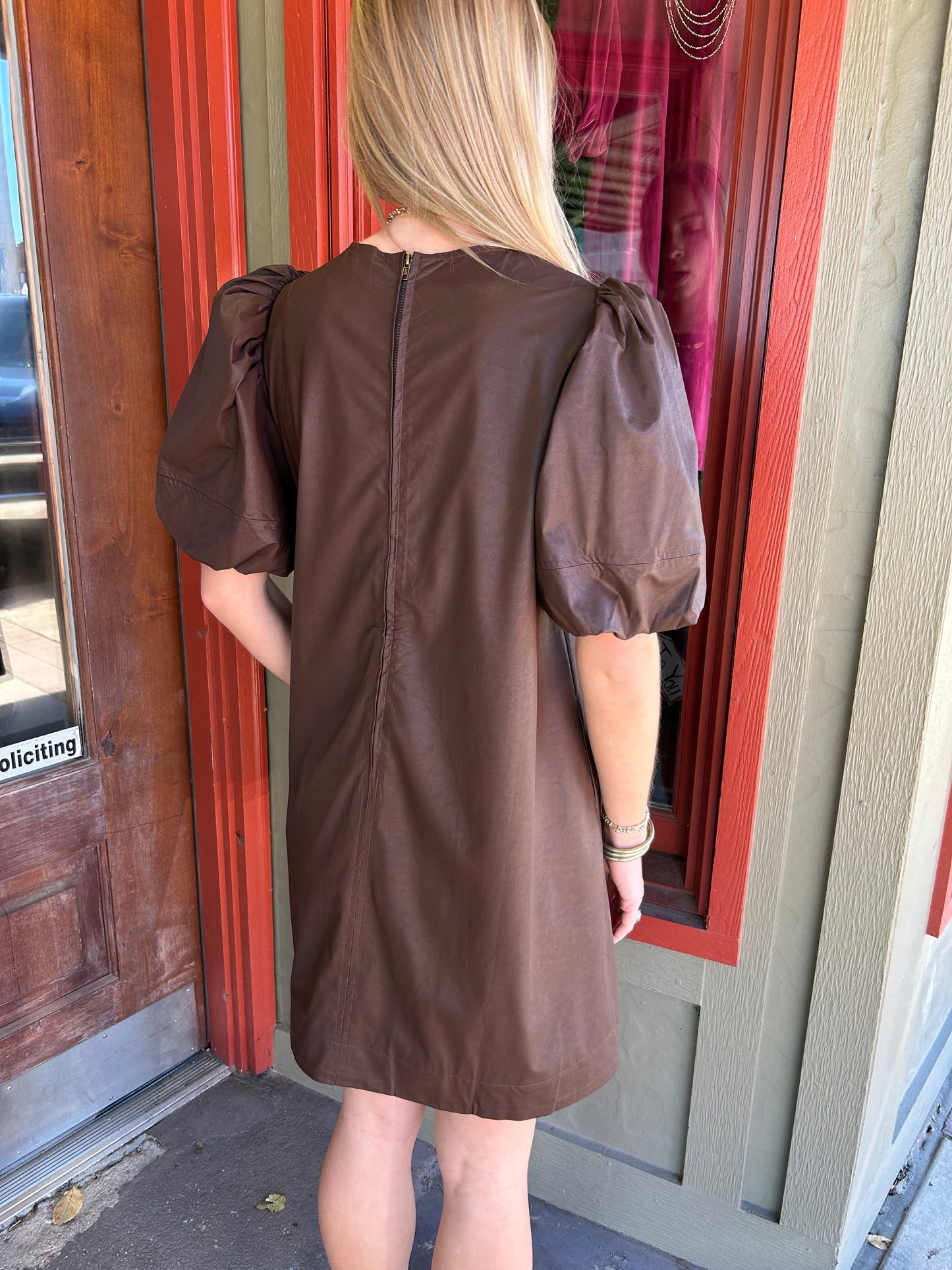 Secret Codes Dress- Chocolate