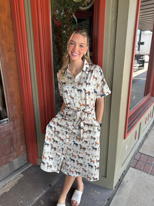 Vanessa Horse Dress