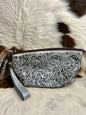 Tooled Wristlet Pouch